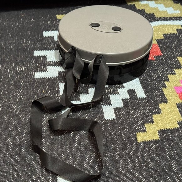 Mini Max Portable Collapsible Telescoping Stool with Carrying Strap, Grey/Black - Picture 3 of 15